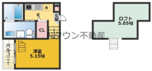 【間取り】 | ガンマ大野木 | 間取りです。