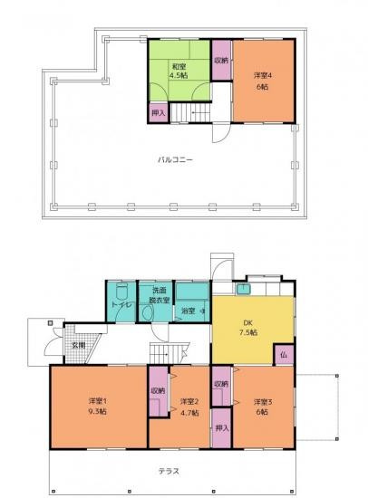 中村2丁目　中古戸建の間取り