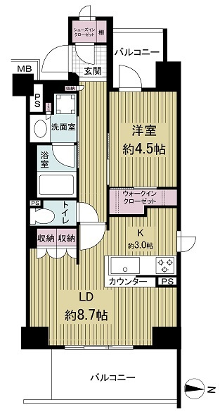 ブランシエラ東京住吉の間取り
