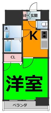 仲介手数料0円！！エスリード大須観音プリモの間取り