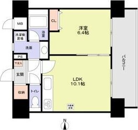 スタジオスクエア泉の間取り