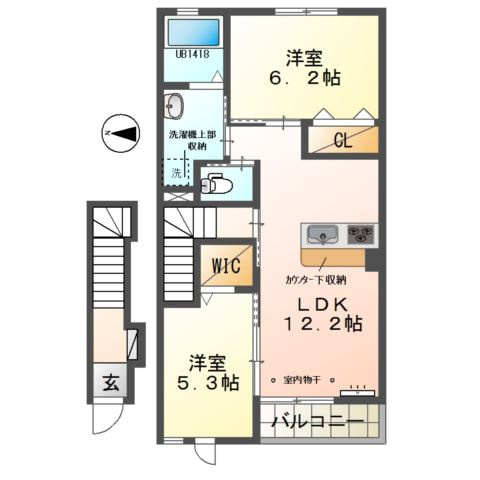 Ａｃｔ　Ｄｒｅａｍ　Ｈｏｍｅ　Ⅱの間取り