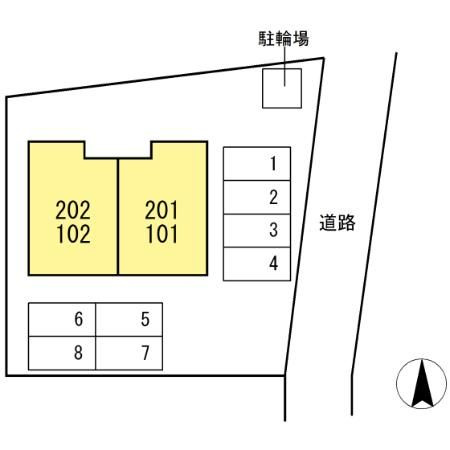 コーポラス上原の区画図