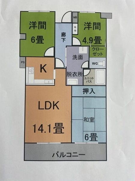 シャトレ御棚の間取り