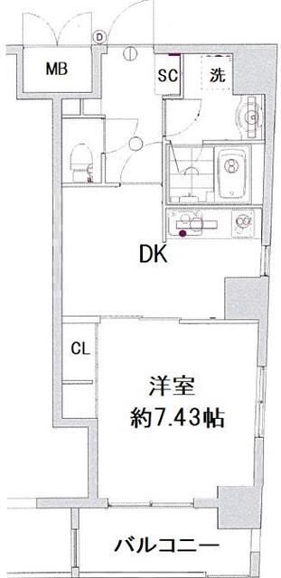 メイクスデザイン茅場町の間取り|間取りです。