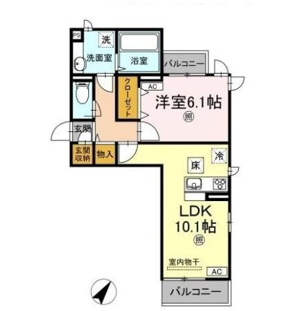 D-room南鳥生の間取り