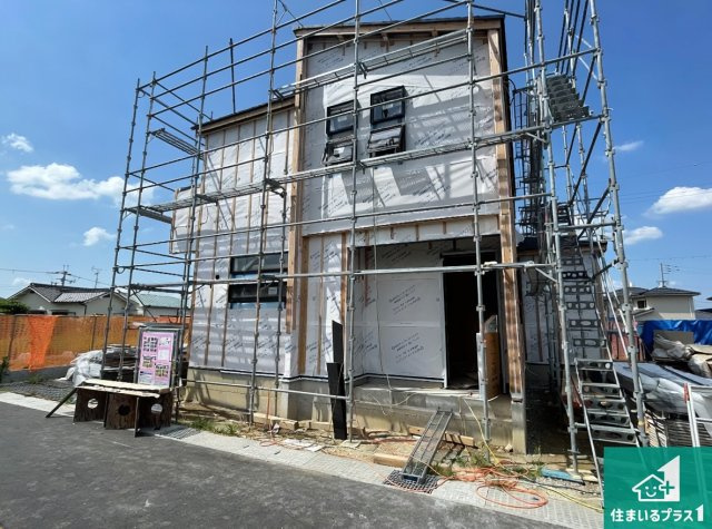 泉佐野市日根野　新築一戸建ての外観|現在の進捗状況です！順調に作業進行中、完成が待ち遠しいです！詳細の間取り等、お気軽にお問い合わせください！