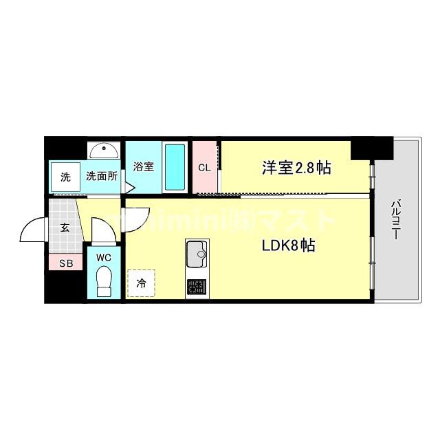 セレニテ日本橋エクラの間取り