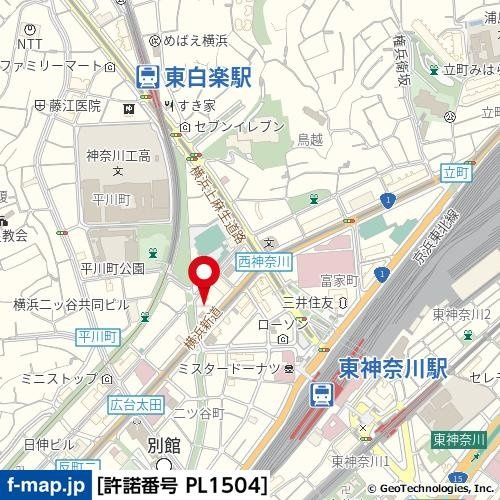 【地図】 | グリフィン横浜・東白楽弐番館