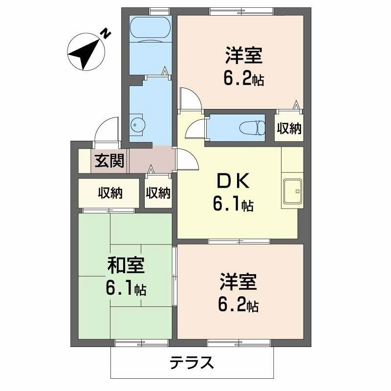 ボナール東加古川の間取り