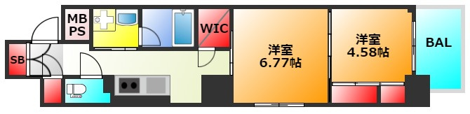ネットフローラ立売堀の間取り