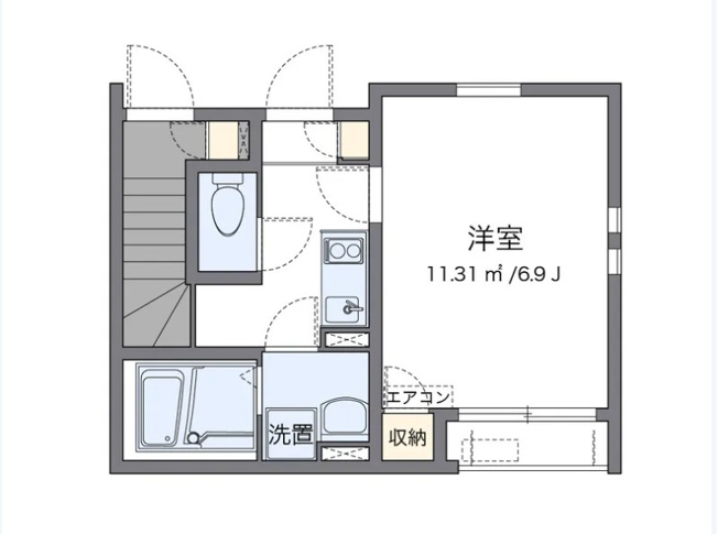 【間取り】 | クレイノＭＫハイツ