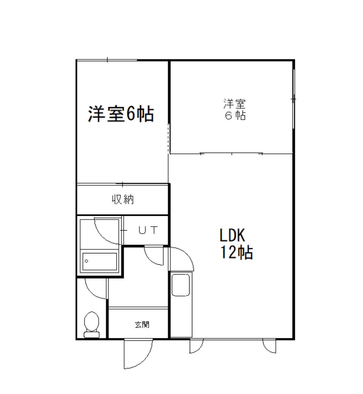 北幸ハイツの間取り