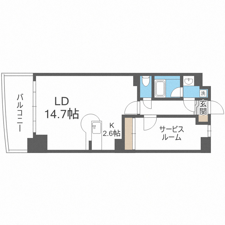 セレッソコート上本町EASTの間取り