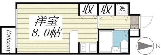ジュネパレス新松戸第１６の間取り