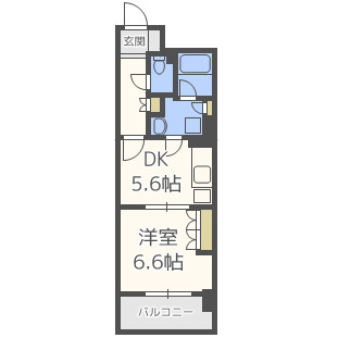 エル・セレーノ上本町レジデンスの間取り