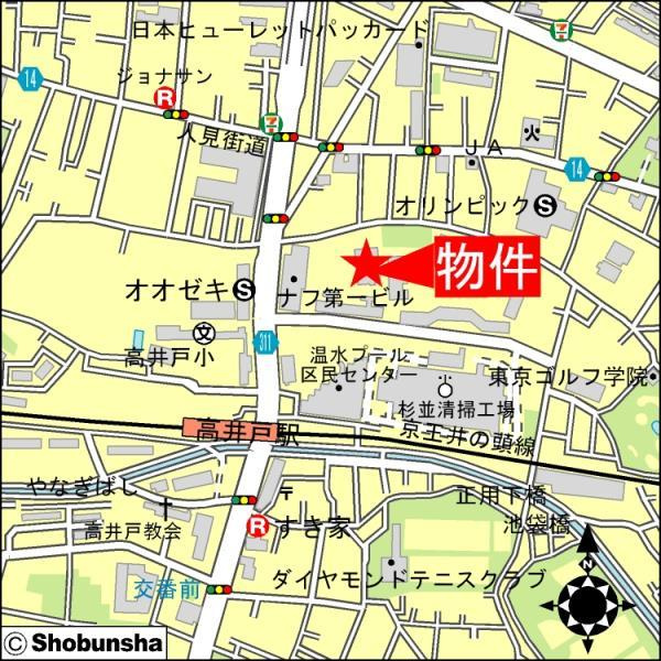プレミアコンフォート高井戸の地図