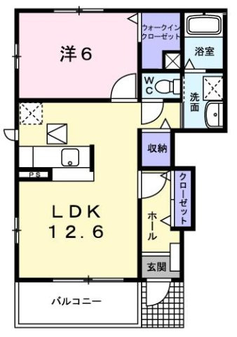 【間取り】 | ハピネス　Ｂ