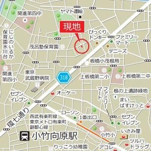 ビューノ小竹向原の地図