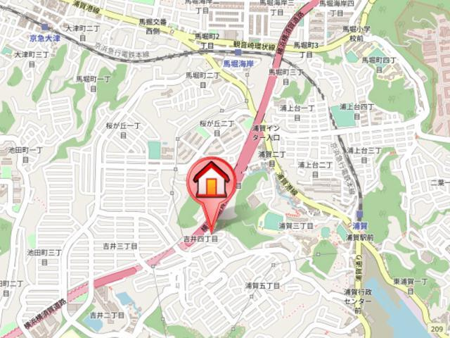 プラージュ湘南山手の地図