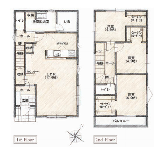 桶川市朝日　１期　新築一戸建て　ピュアガーデン　02