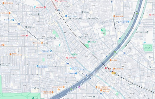 八尾市久宝園　第1期　新築一戸建ての地図