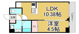 プレジオ武庫川アジアンの間取り