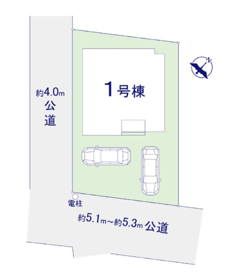 【区画図】 | 福岡市南区野多目5丁目1期　1号棟（全1棟）【仲介手数料無料・0円】 | 区画図です。
