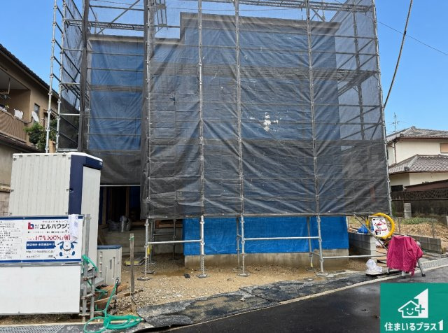八尾市久宝園　第1期　新築一戸建ての外観|現在建築中！落ち着いた街並みで新生活を始めることが出来そう！周辺の物件も併せてご紹介させて頂きます！