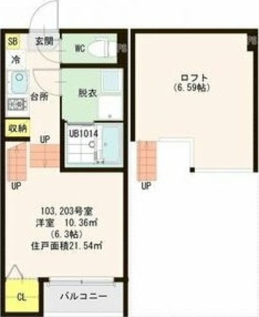 ハーモニーテラス東仙台Ⅴの間取り