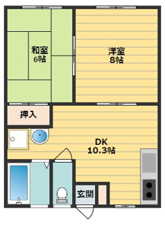 【間取り】 | 大東ハイツ