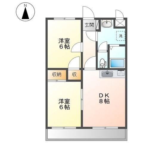 【間取り】 | シャトレーたしろ第2(シャトレータシロダイニ)