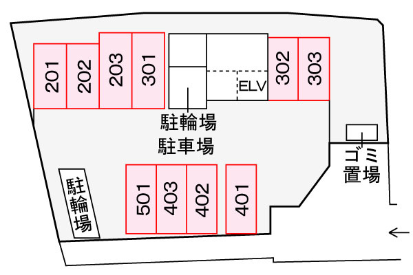 【区画図】 | ＳＯＵＴＨＥＲＮ　ＷＩＮＤ | 駐車場