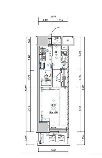アルテシモラートの間取り|間取りです。