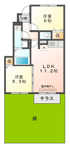 ファミールコート名谷の間取り