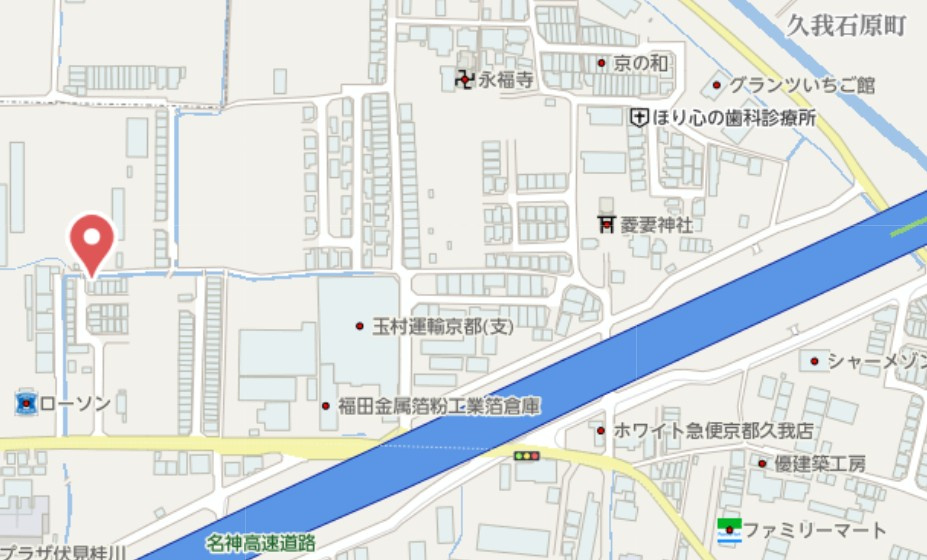 京都市伏見区久我石原町　中古戸建の地図