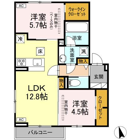 プレジールの間取り