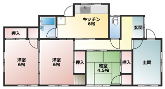 【間取り】 | 斐川町出東借家
