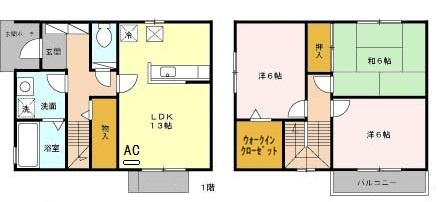 プラシードアレイBの間取り