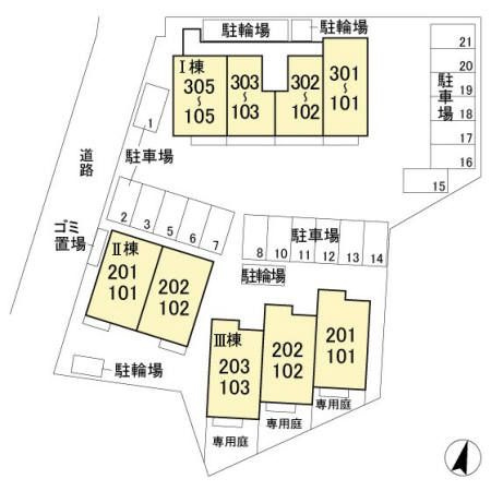 クレア　Ⅰの区画図
