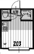 新宿区上落合１丁目のアパートの間取り