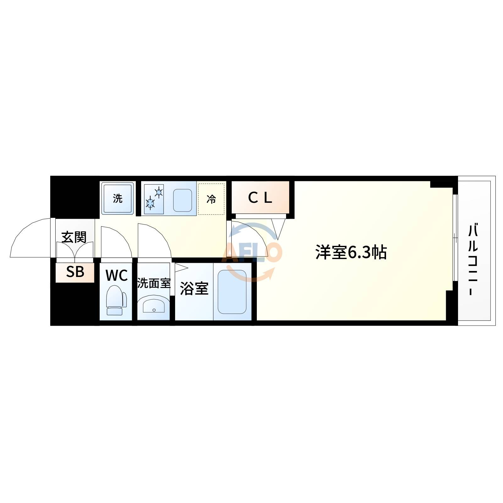 プレサンス新大阪イオリアの間取り|プレサンス新大阪イオリア　間取り