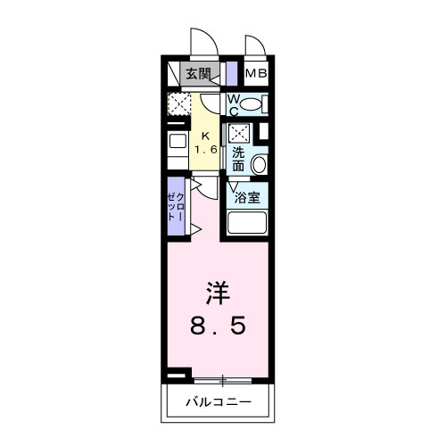 ヴェリーヌの間取り|間取図