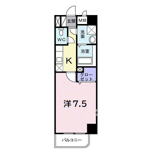 パールドゥN府中の間取り