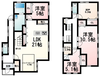 【間取り】 | 草津市上笠１丁目