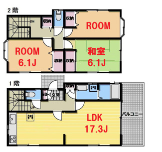 【間取り】 | 南区中里４丁目戸建