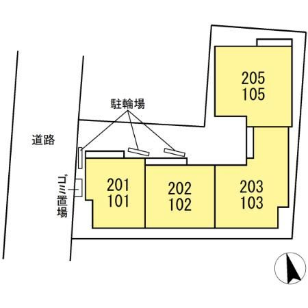 セレスティア平和台の区画図