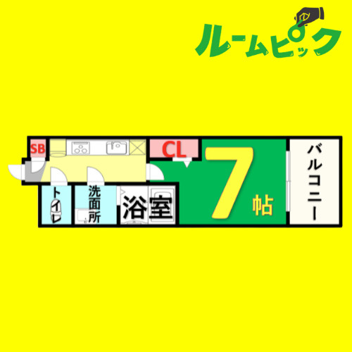 パルティール並木　名古屋市賃貸　仲介手数料無料の間取り