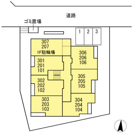 カーサリオの区画図