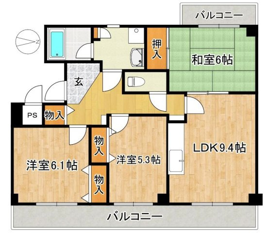 アンシャンテの間取り